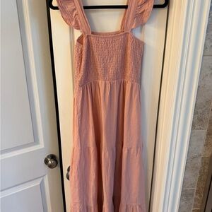 Amazon/ size small Pink Sleeveless Smocked Dress. Brand new no tags.